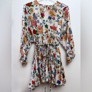 Olivaceous Gorgeous Multicolor Floral Dress